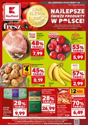 Kaufland gazetka - od 01/10/2026 do 07/10/2026